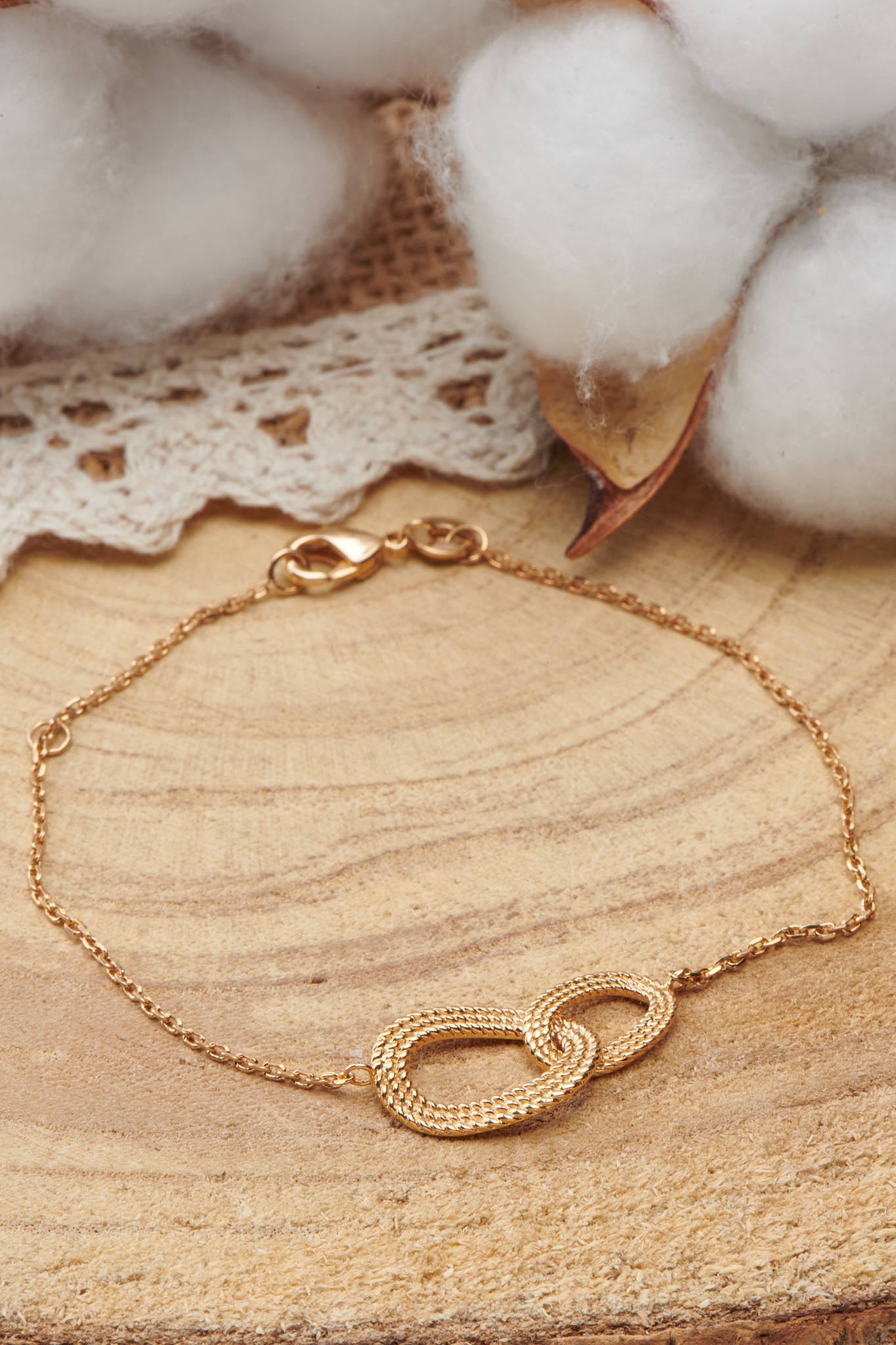 Bracelet en plaqué or 18 carats