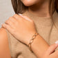 Bracelet en plaqué or Maille ovale