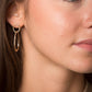 boucles d'oreille avec anneaux froissés