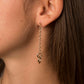 boucle d'oreilles pendantes plaqué or avec cercles