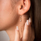 boucles d'oreilles pendantes en plaqué or