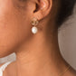 boucles pendantes avec perle de culture
