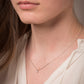 Collier en argent avec un pendentif oxyde de zirconium griffé