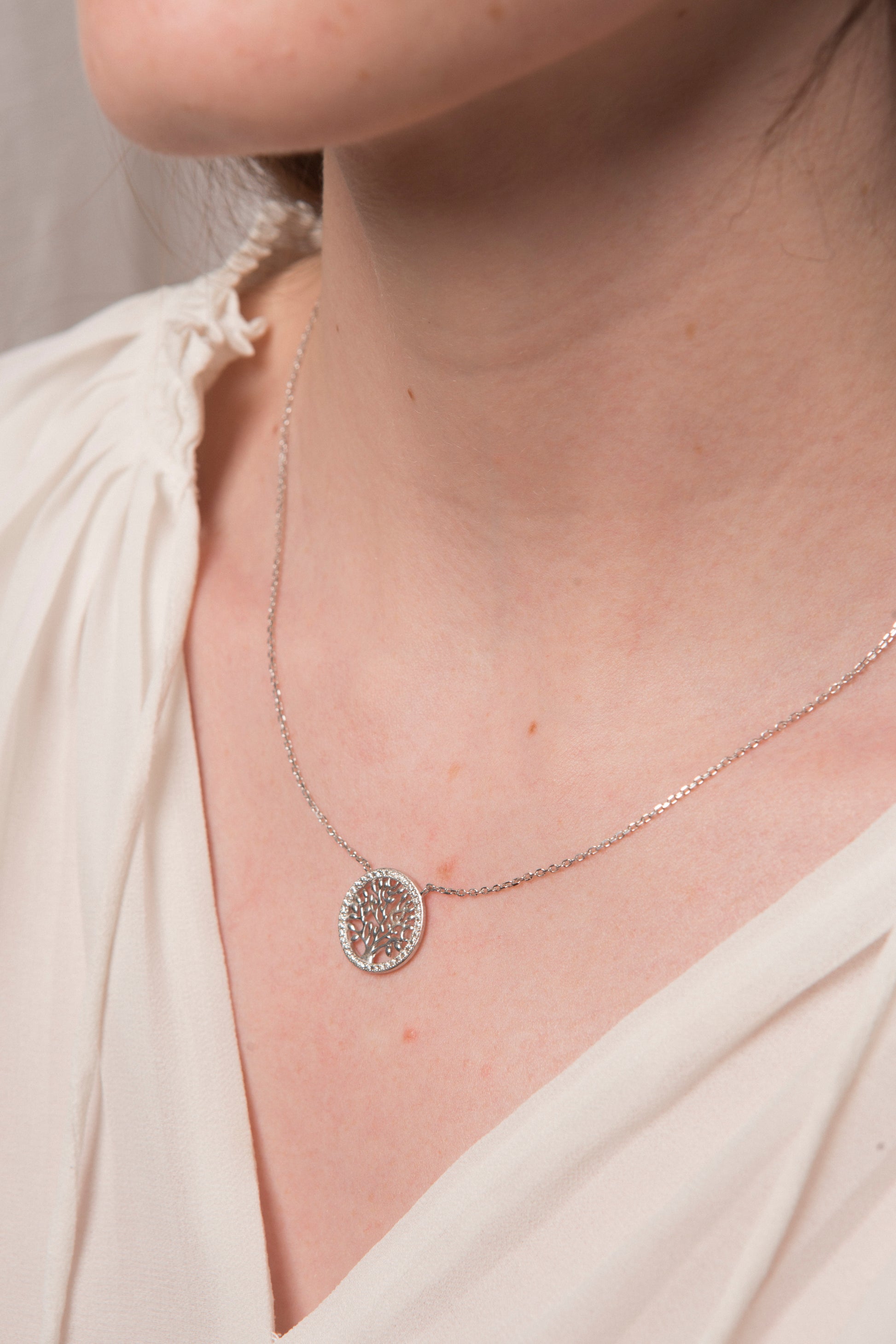 collier argent arbre de vie