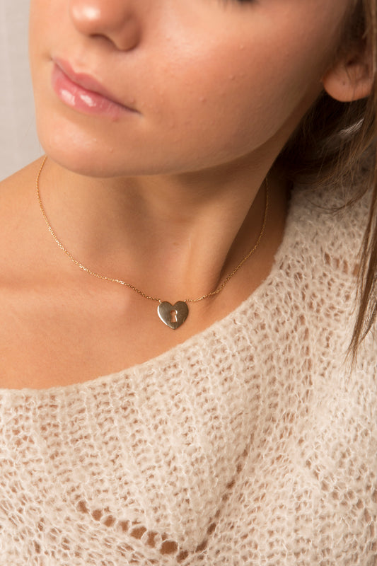 COLLIER CADENAS COEUR