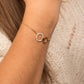 bracelet plaqué or avec oxyde de zirconium