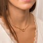 collier plaqué or avec gros fermoir