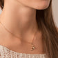 Collier en plaqué or pendentif coeur, croix, ancre marine