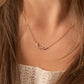collier plaqué or zirconium