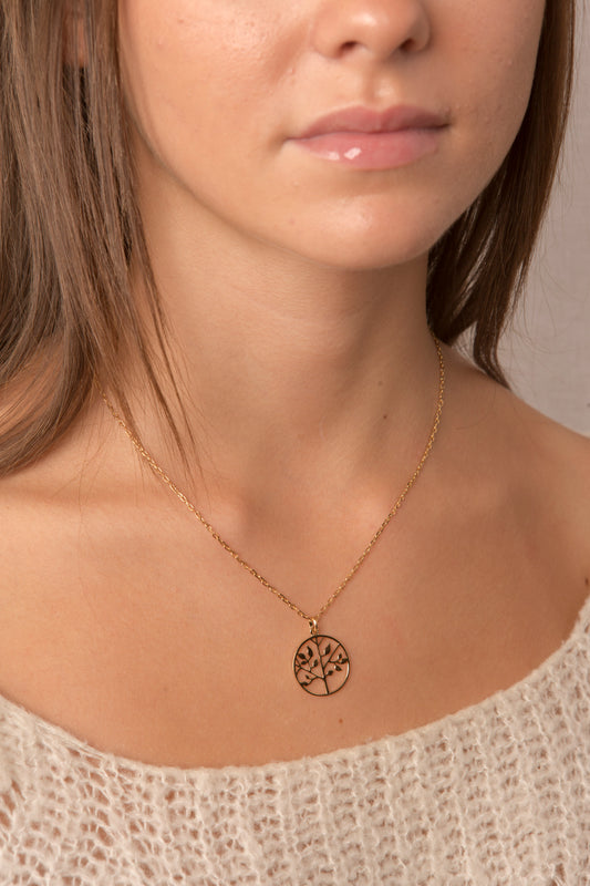 collier avec pendentif arbre