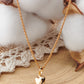 collier pendentif coeur bombé