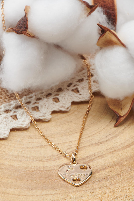 collier coeur je t'aime