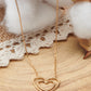 collier coeur ajouré