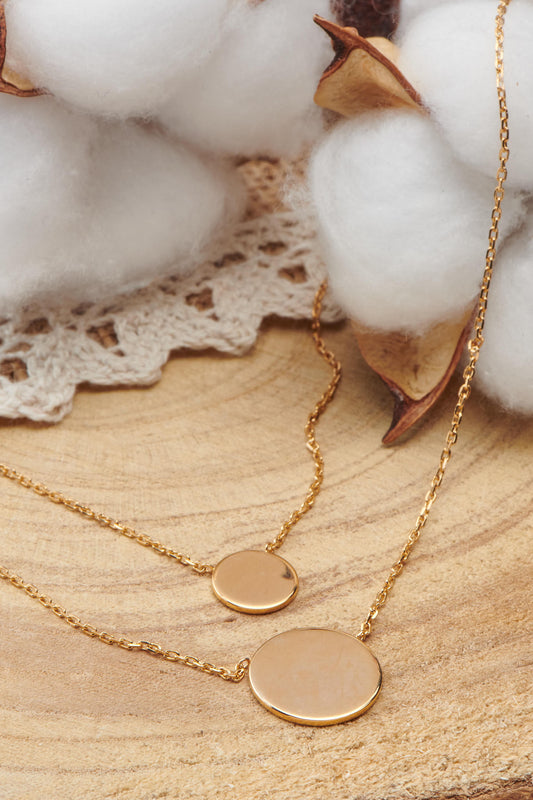 collier plaqué or à graver