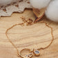 Bracelet en plaqué or 18 carats avec cercle ajouré