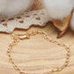 Bracelet en plaqué or charms cadenas