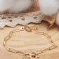 bracelet en plaqué or avec charms cadenas 