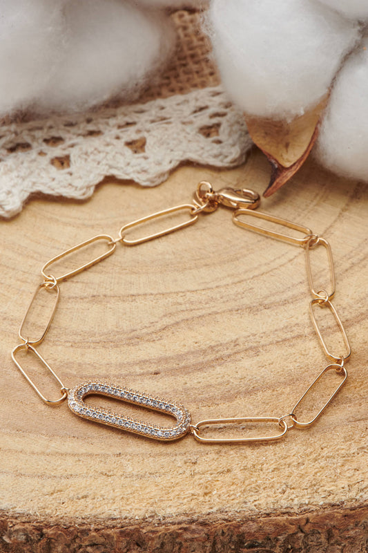 Bracelet en plaqué or 18 carats