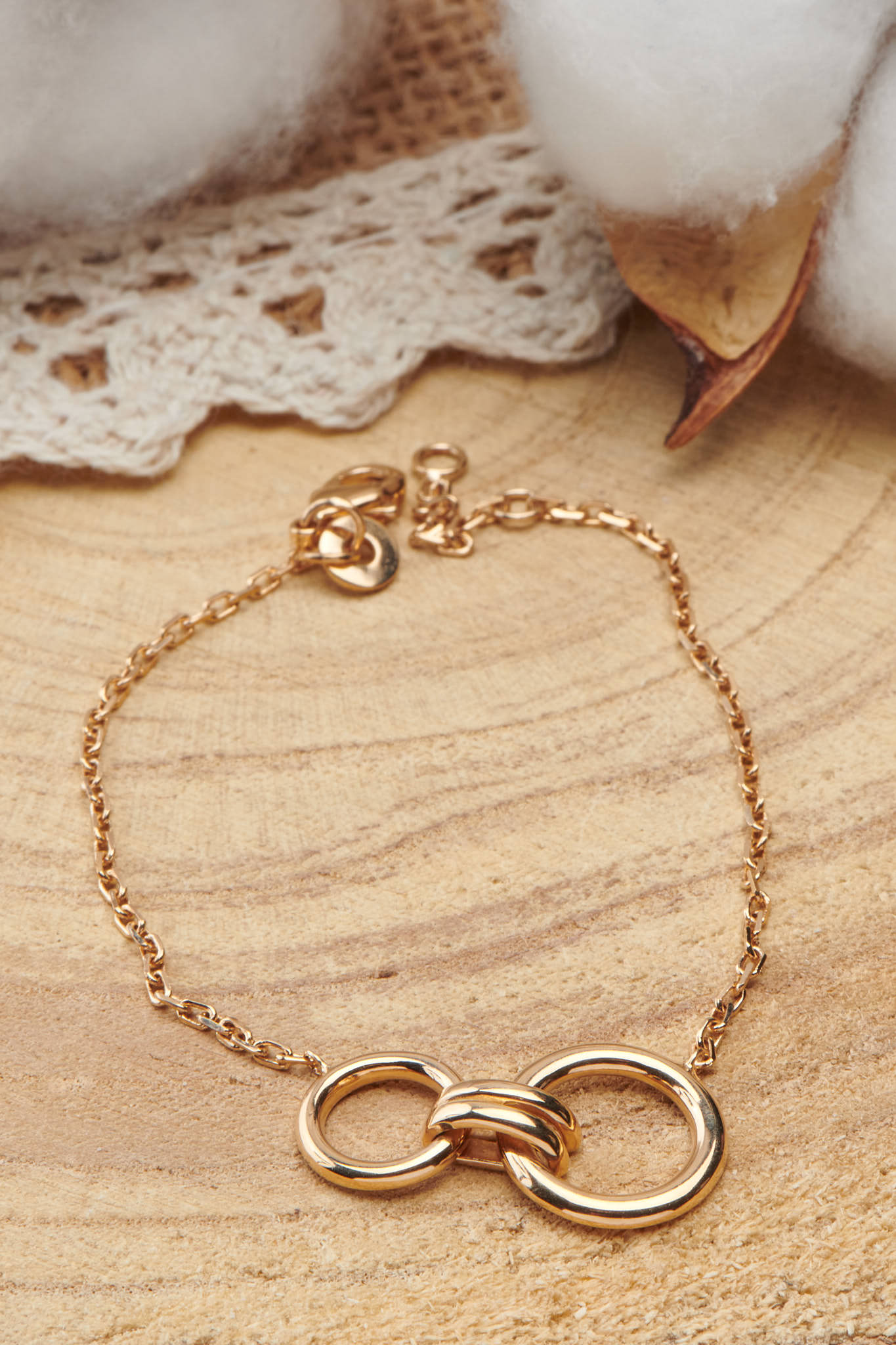 Bracelet en plaqué or 18 carats