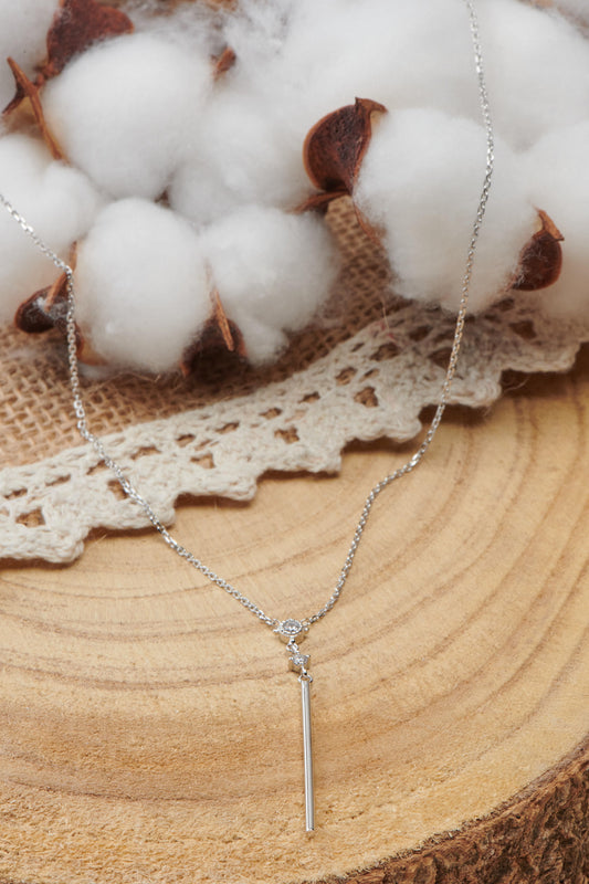 collier en argent 925 rhodié