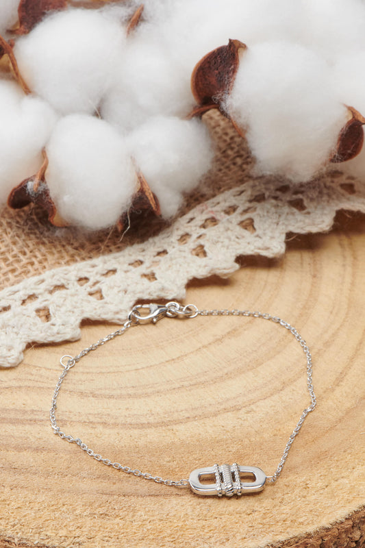 Bracelet en argent 925 rhodié