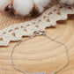 bracelet en argent avec double coeur lisse