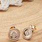 boucles d'oreilles puces en plaqué or