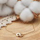 bracelet plaqué or motif cercle